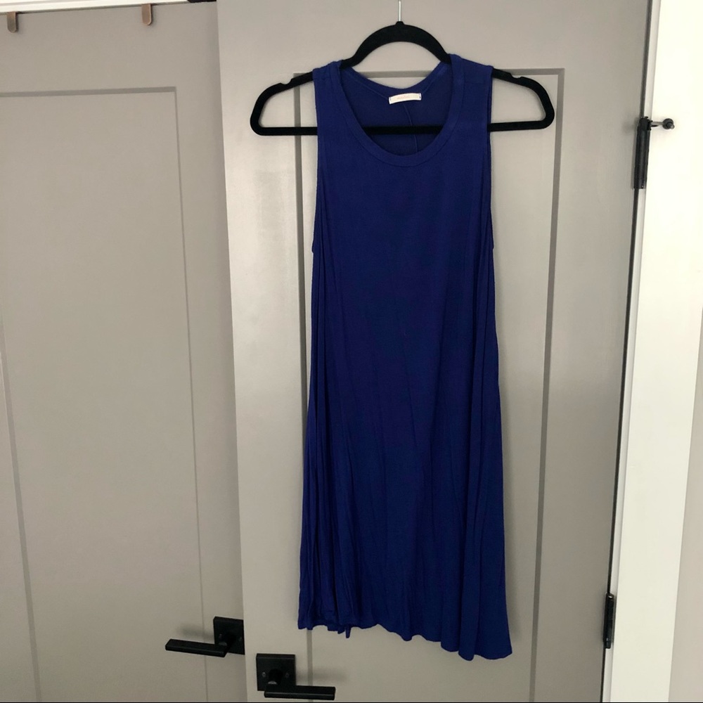 Casual blue swing dress